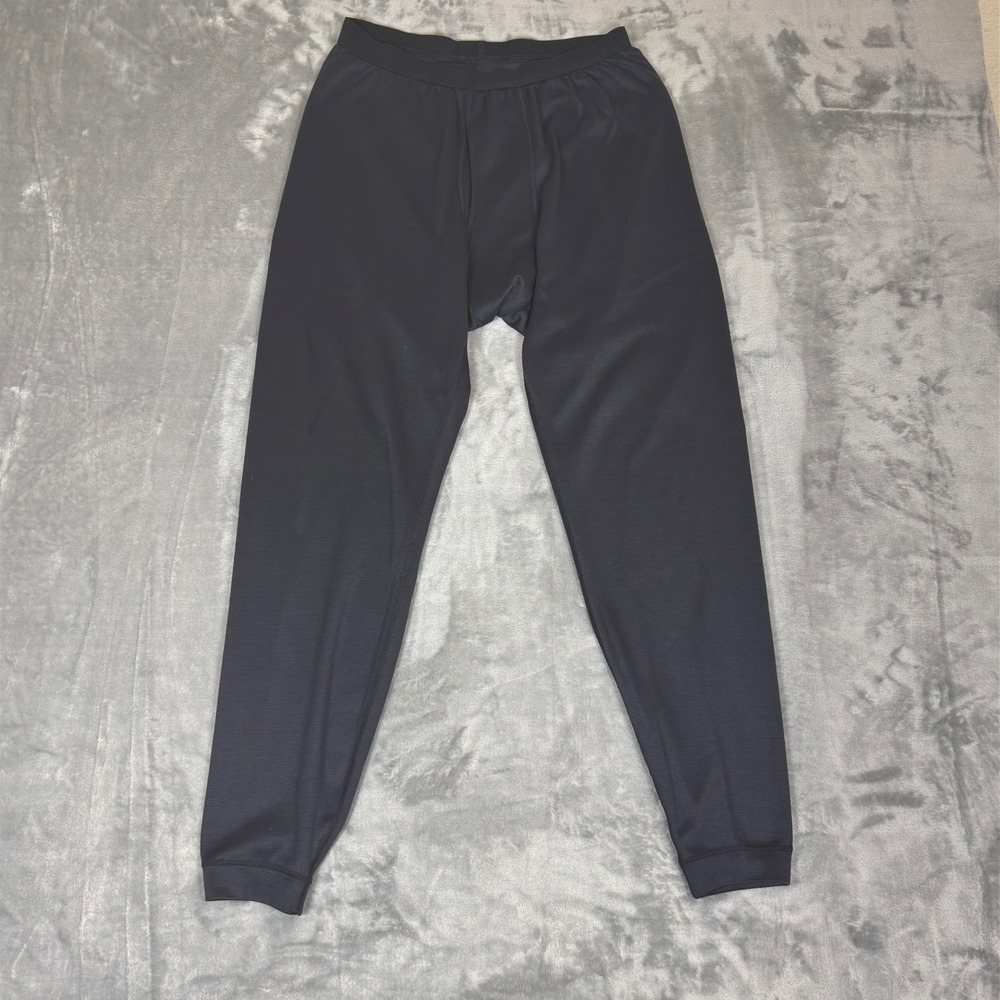 Patagonia Capilene Thermal Pants Mens Large Black Base Layer Leggings USA Made